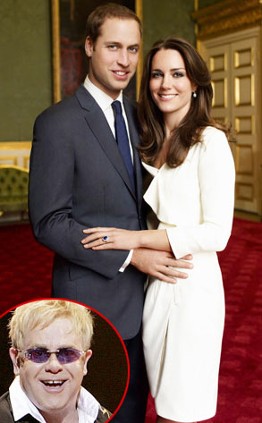 Kate Middleton, Prince William, Elton John Kate Middleton, Prince William, Elton John